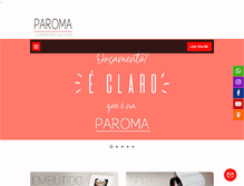 Tablet Screenshot of paroma.com.br